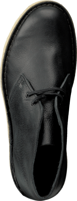 clarks desert boots black leather