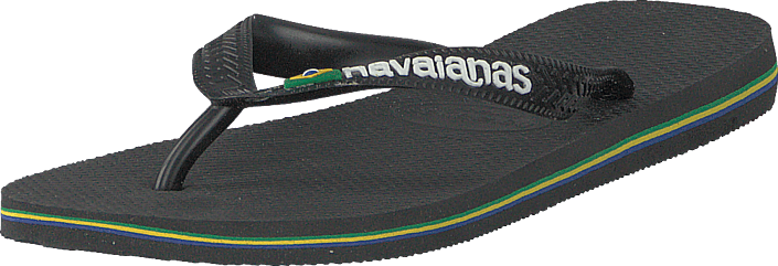 Black Slide Brasil Havaianas Sandaler - Sko Til Dame Black Slide Brasil Havaianas Sandaler - Sko Til Dame