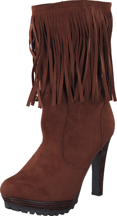 Lady CG - Kansas Long Fringe Boot Brown