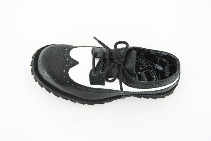 Underground - Brouge Black/White leather