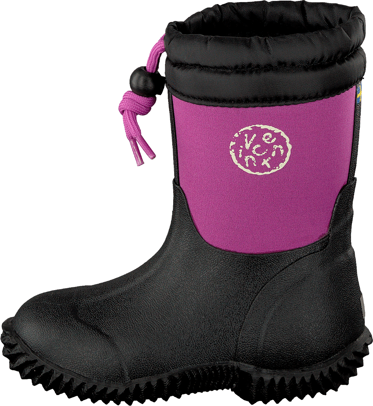Algot Fuchsia, Unisex, Sko, Boots, vinterstøvler, Rosa/Svart, EU 31