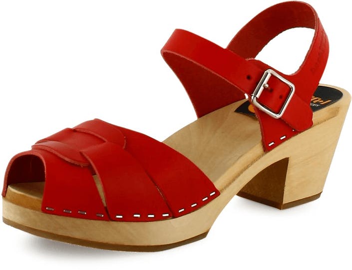 Hasbeens no Rød Kjøp Red OnlineFOOTWAY Sko toe High Peep Swedish l3JcT1FK