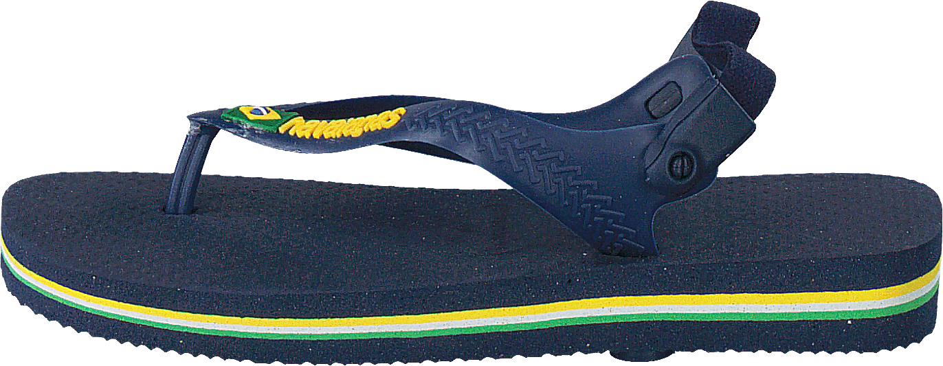 Baby Brasil Logo Navy Blue/Yellow