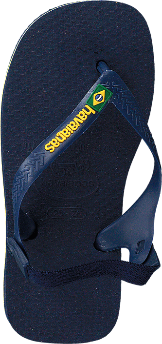 Havaianas - Baby Brasil Logo Navy Blue/Yellow