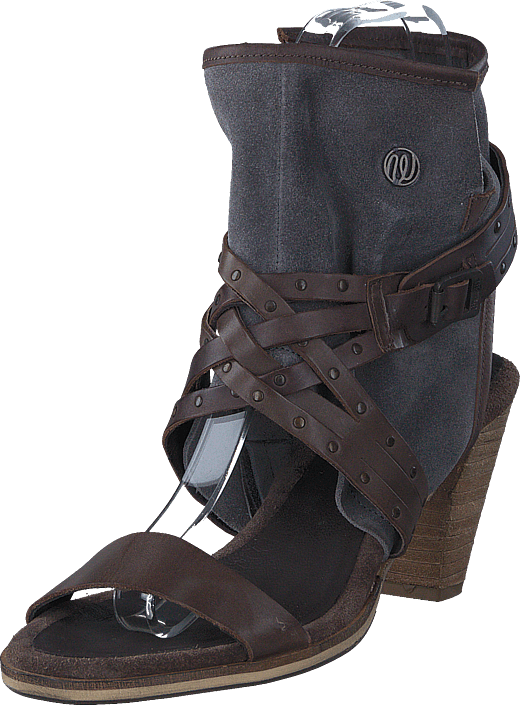 Wrangler - Cher Strips Mid Dark Brown Leather
