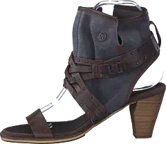 Wrangler - Cher Strips Mid Dark Brown Leather