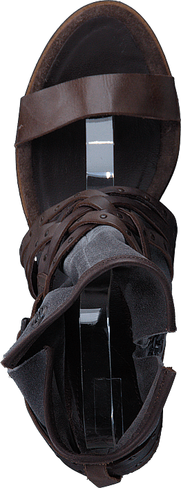 Wrangler - Cher Strips Mid Dark Brown Leather