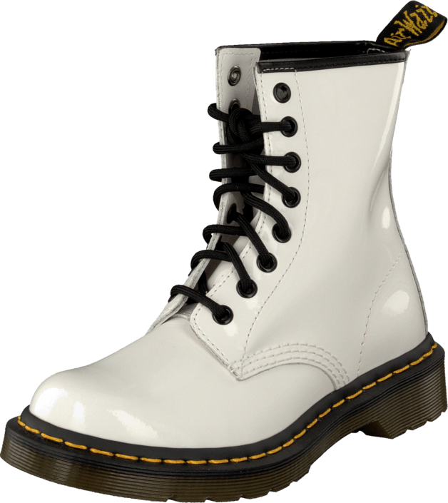 Buy Dr Martens 1460 White Patent Shoes 