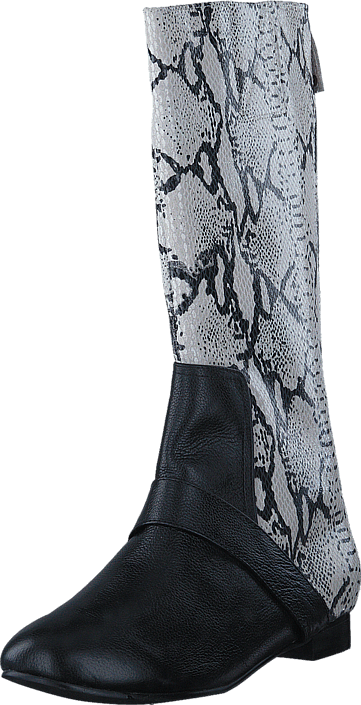 Fashion By Kjøp Black Online Boot Snake C Grå Highboots Sko ABFd7q