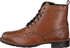 Marc O’Polo - Lace Flatheel Bootie 720 Cognac