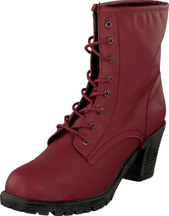 Laced Boots Red