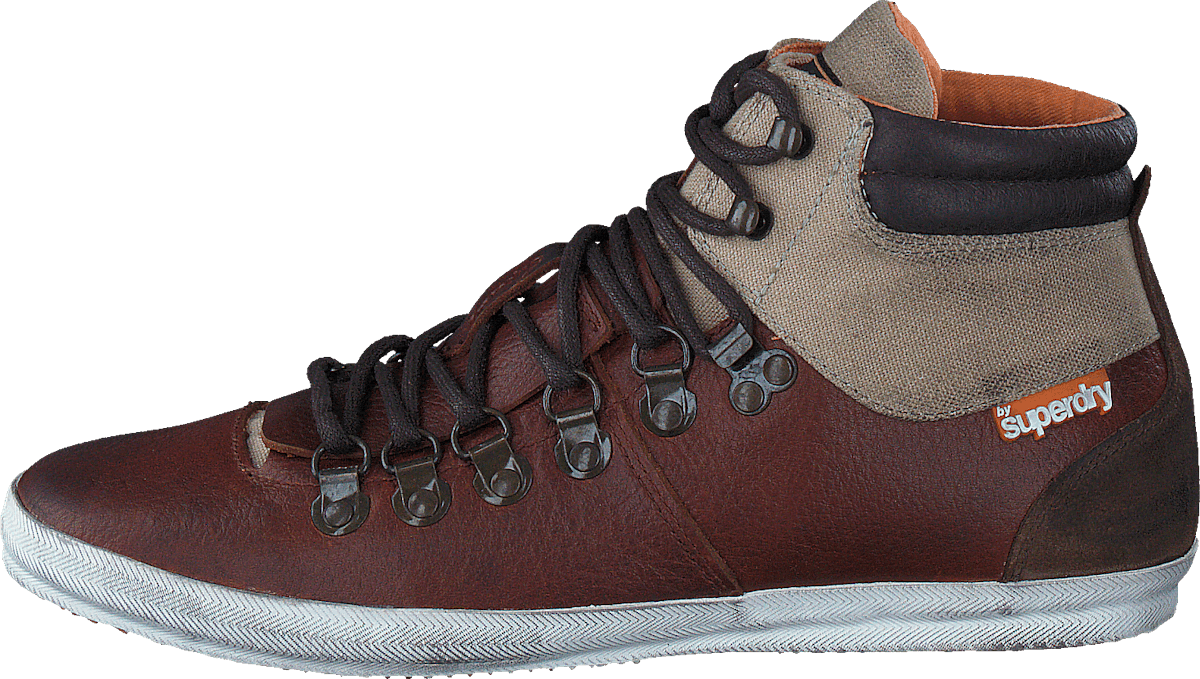 Mountain sneaker Brown Tumbled Leather