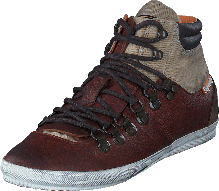 Mountain sneaker Brown Tumbled Leather