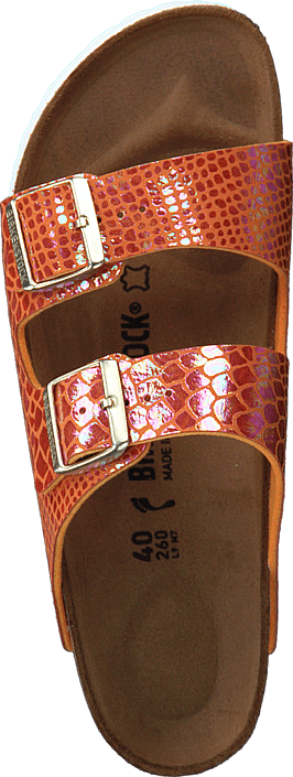Birkenstock - Arizona Slim Shiny Snake Orange