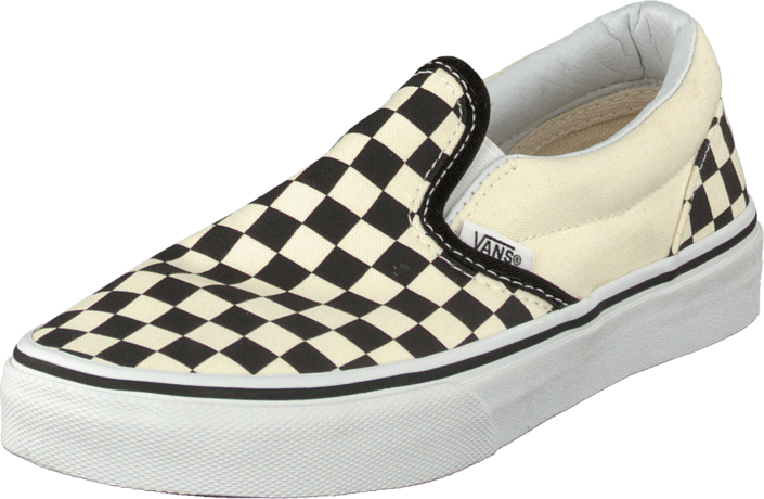 vans slip on checkerboard black