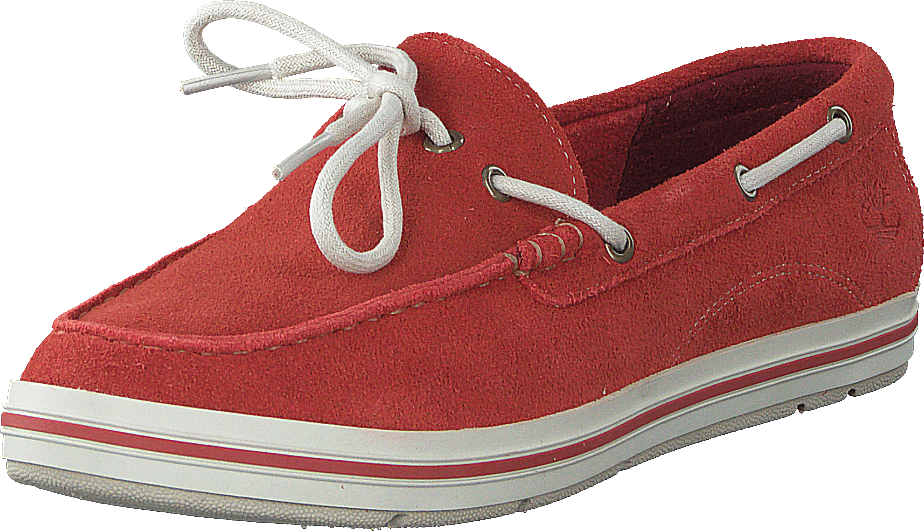 EK Casco Bay Boat Shoe Dark Red Suede