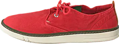 Timberland - EK Handcrafted Fabric Oxford Washed Red Canvas