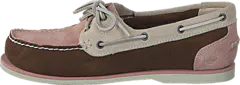 Timberland - EK Classic Unlined Boat Shoe Brown/Light Pink/Off White