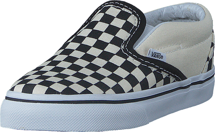 T Classic Slip-On Black And White Checker/White