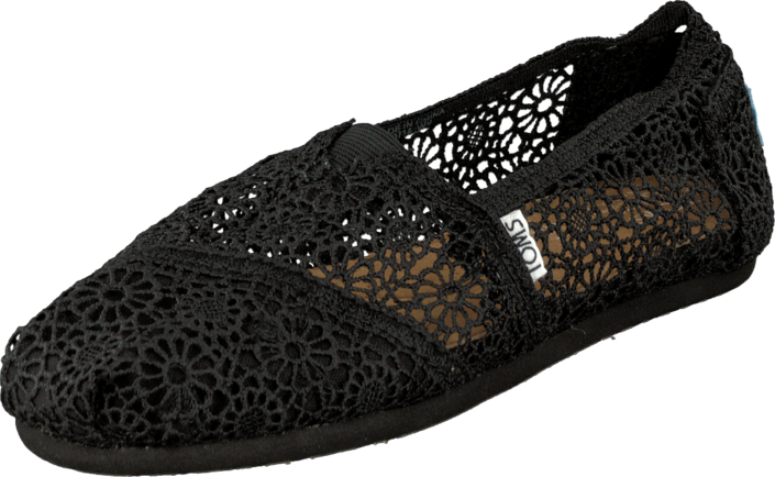 Toms - Seasonal Classic Black Crochet