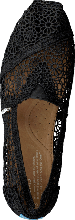 Toms - Seasonal Classic Black Crochet