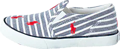 Ralph Lauren Junior - Bal Harbour Repeat Navy Bengal Stripe Canvas Red