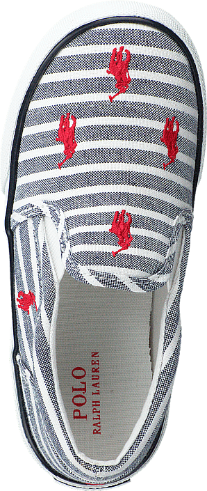 Ralph Lauren Junior - Bal Harbour Repeat Navy Bengal Stripe Canvas Red