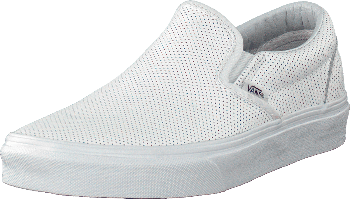 Classic Slip-On (Perf Leather) White
