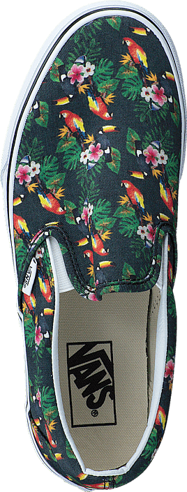 Vans - Classic Slip-On (Chambray) Parrot/True White