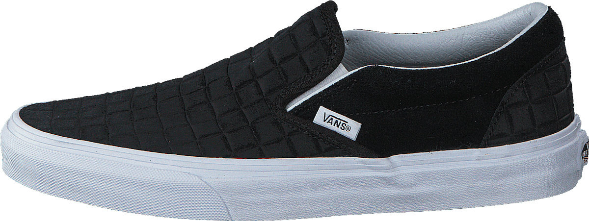 Classic Slip-On (Suede Checkers) black