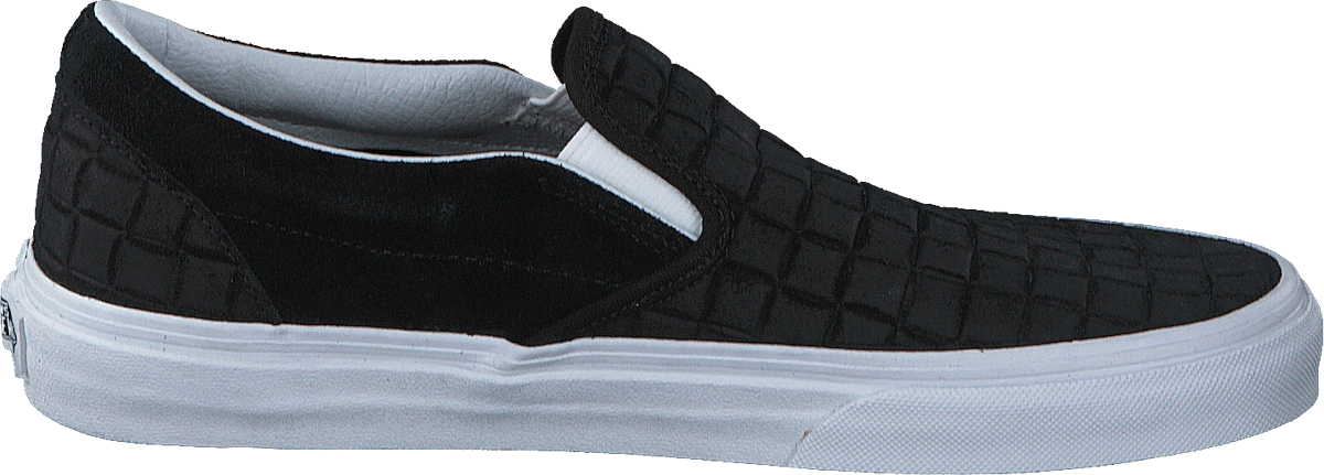 Classic Slip-On (Suede Checkers) black