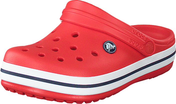 crocs red and white