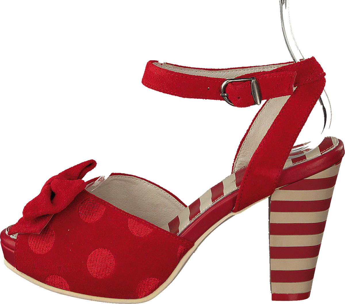 Angie P Red Suede