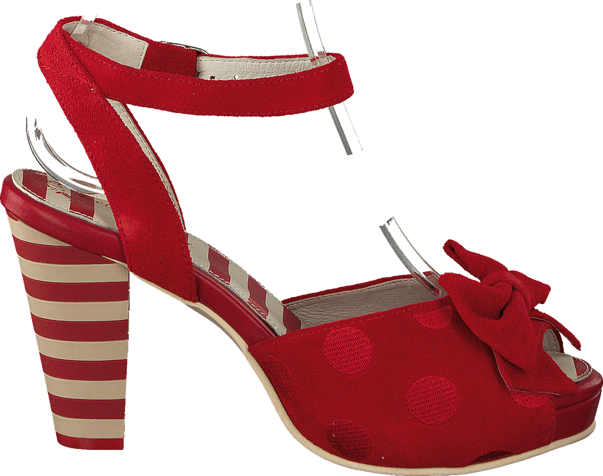 Angie P Red Suede