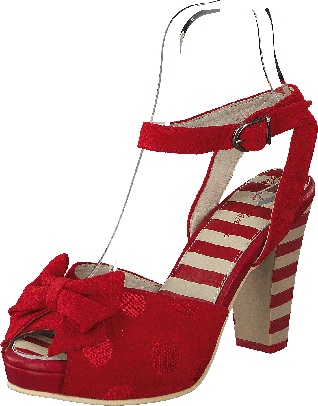 Angie P Red Suede