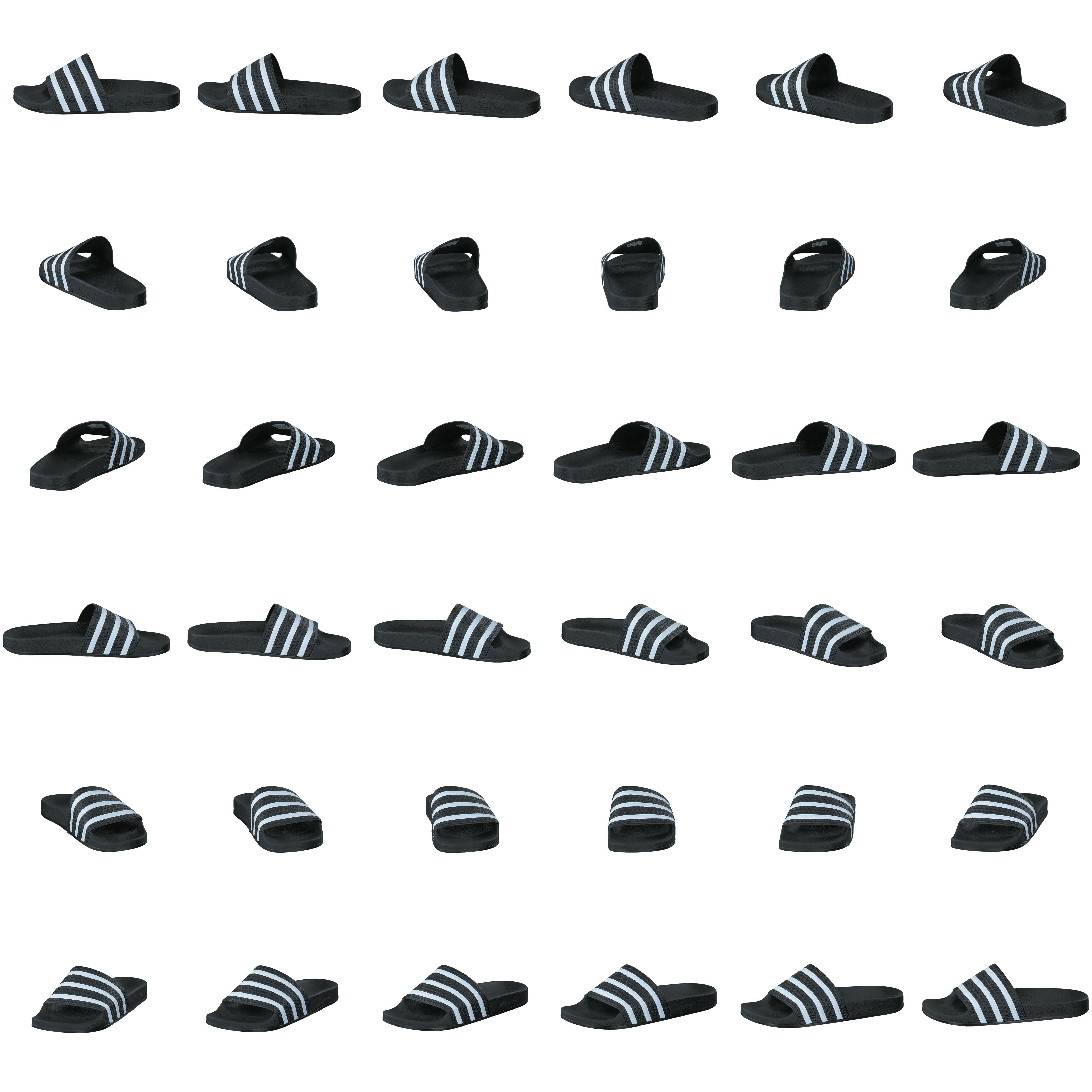 Adilette Black 1/White/Black 1 - Bild 8