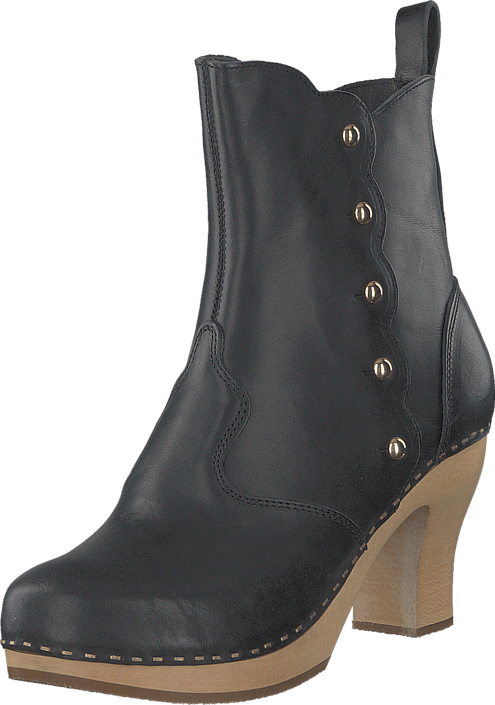 Button Boot Black / Nature