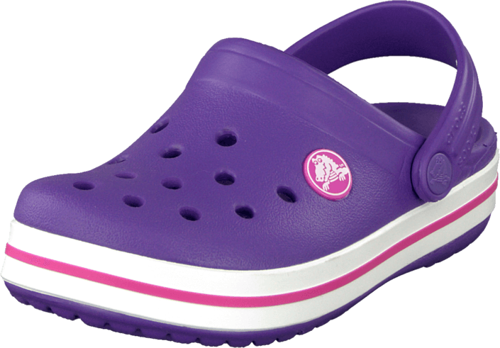 neon purple crocs