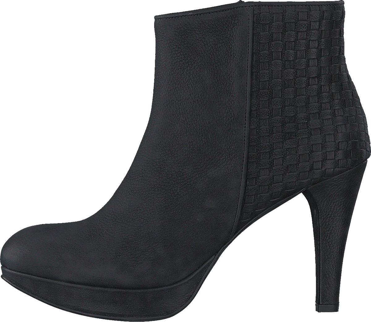 Interlaced Ankle Boot Black Washed