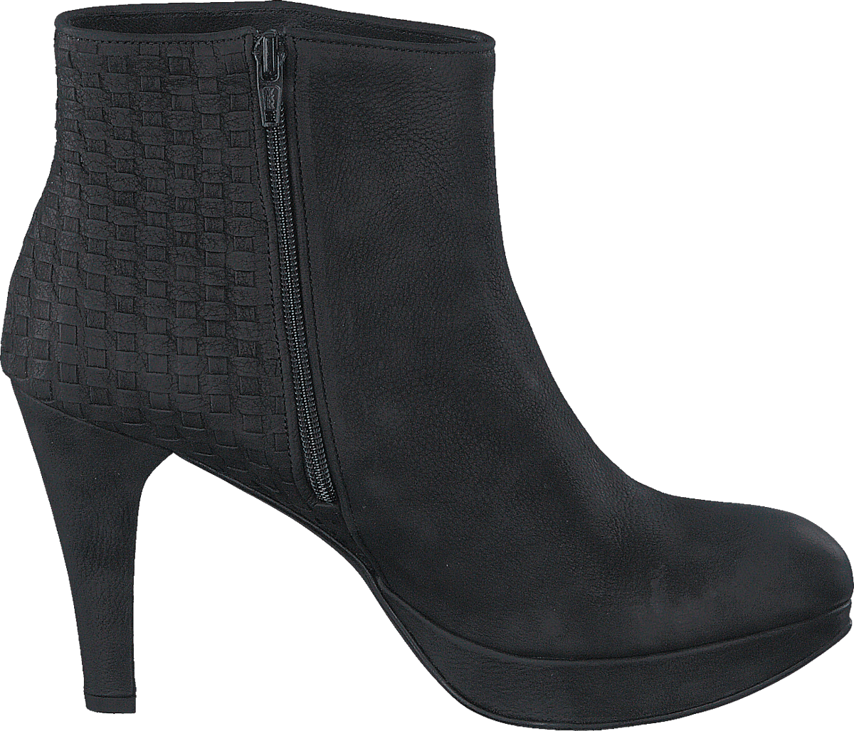 Interlaced Ankle Boot Black Washed