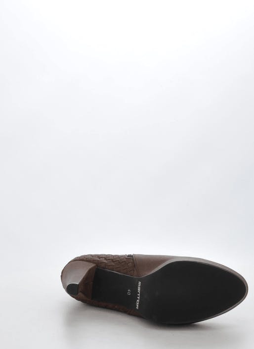 Interlaced Ankle Boot D. Brown