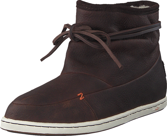 Hub Footwear - Queen Leather/Wool Dark Brown
