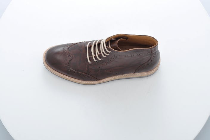 Knowledge Cotton Apparel - British Brogue Ancle Boot Buffalo Brown