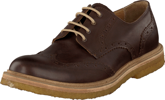 Knowledge Cotton Apparel - British Brogue Shoes Dark Earth
