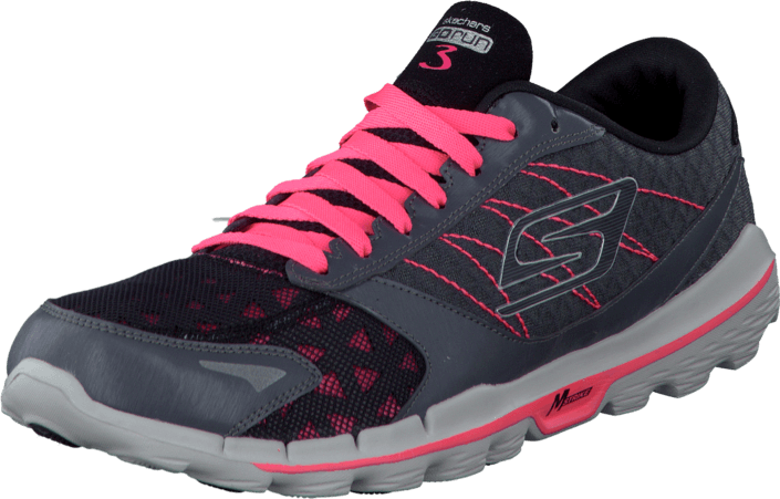Buy Skechers Gorun 3 Carcoal/hot pink Shoes Online | FOOTWAY.co.uk
