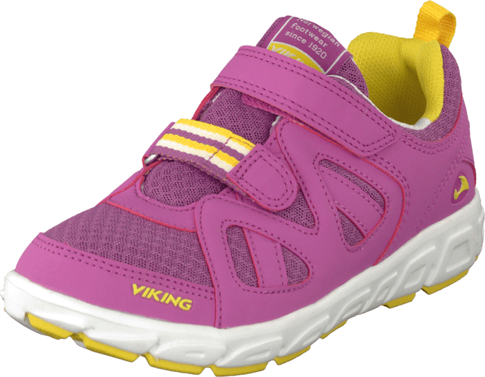 Viking - Riptide Velcro Dark Pink/Yellow