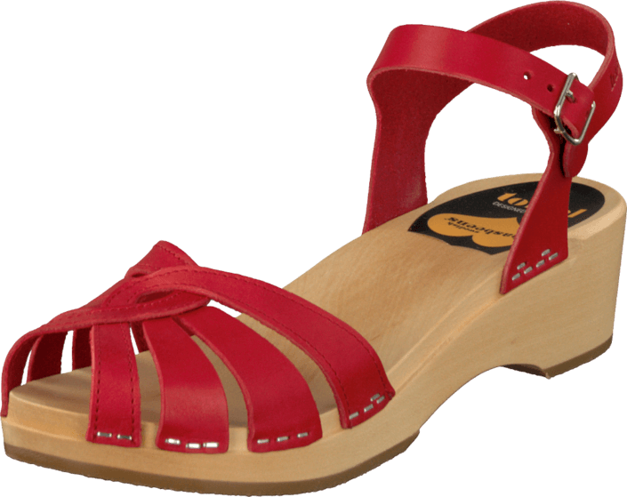 Swedish Hasbeens - Cross Strap Debutant Red