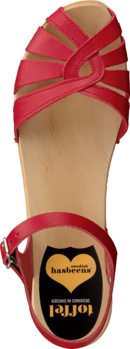Swedish Hasbeens - Cross Strap Debutant Red