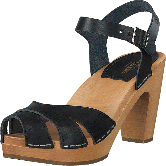Swedish Hasbeens - Suzanne Black/Nature Sole