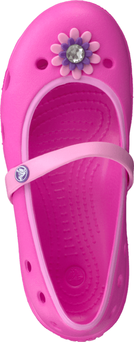 Crocs - Keeley Flower Flat Girls Charm Neon Magenta/Carnation